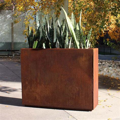 corten steel planter boxes for sale|corten steel veradek arrangement picture.